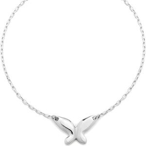 UNO de 50  Silver- plated butterfly necklace  🦋